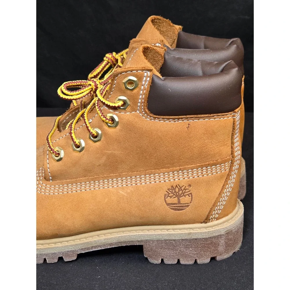 Timberland‎ Kids Premium 6 Inch Waterproof Boots Wheat Nubuck 12709 Size 1M